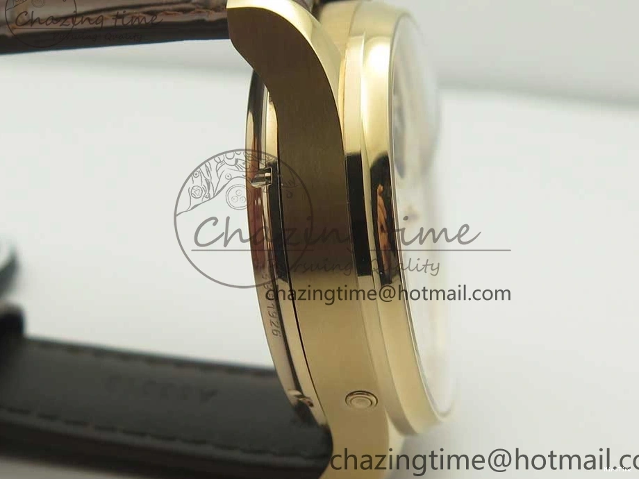 MIROTIME 0223 Portuguese Tourbillon IW504602 RG ZF Best Edition White Dial on Brown Leather Strap Stretchable 7178